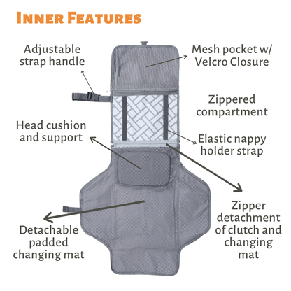 Pewter Clutch Changing Mat